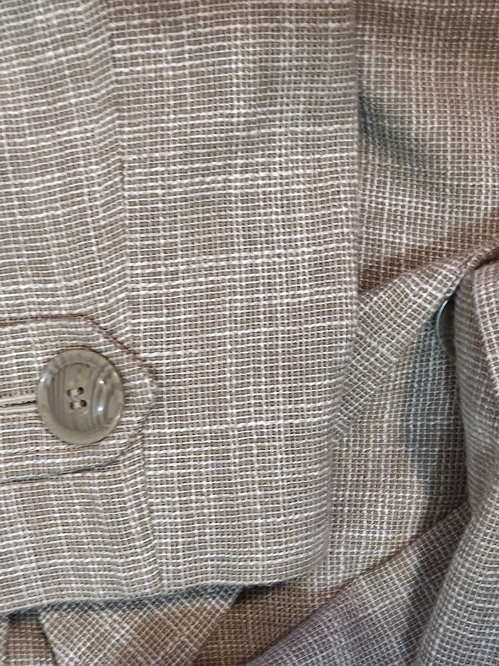 4/$67 Deal! Tribal Beige Textured Women's Blazer - Picture 9 of 10